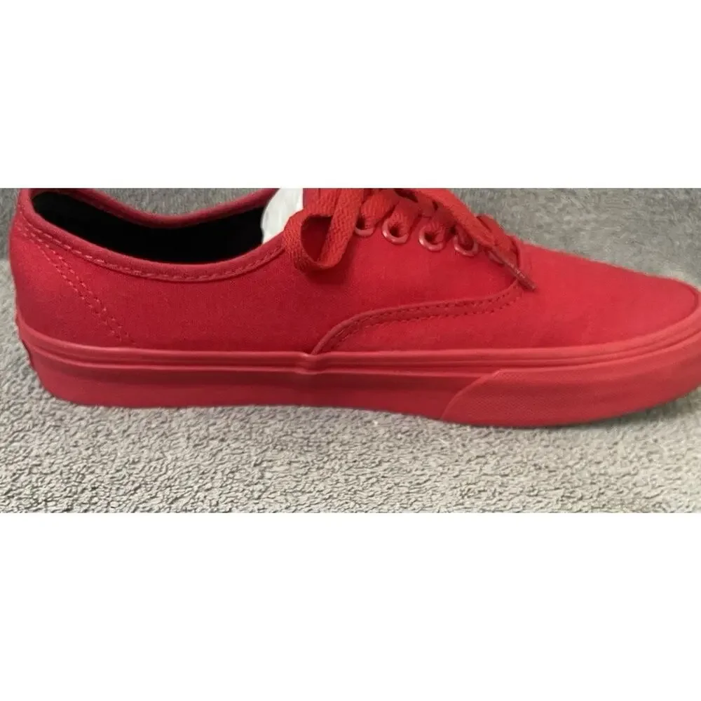 Vans Off The Wall Red Low-Top Casual Sneakers Size Women's 8.5, Men 7